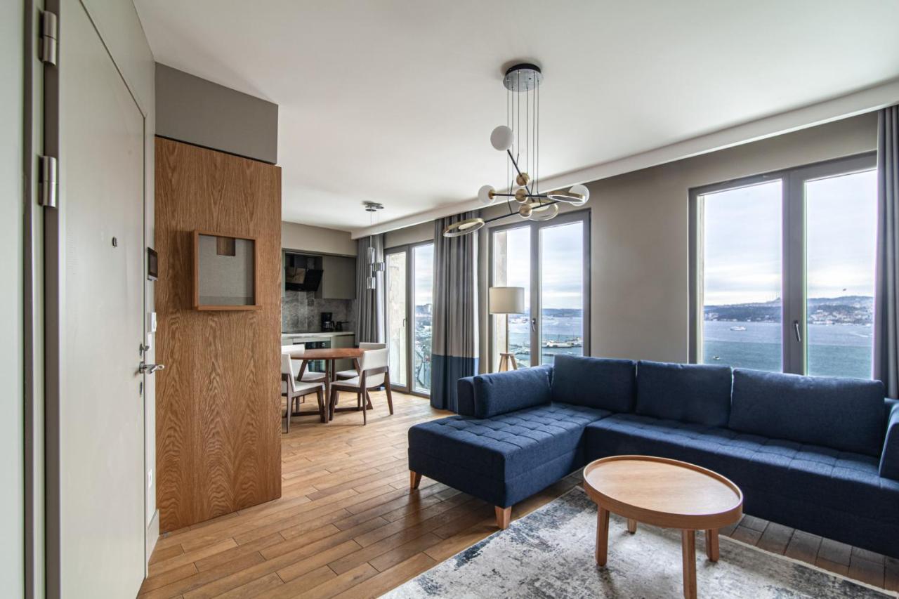 Flat With Panoramic Bosphorus View In Cihangir Istanbul Luaran gambar